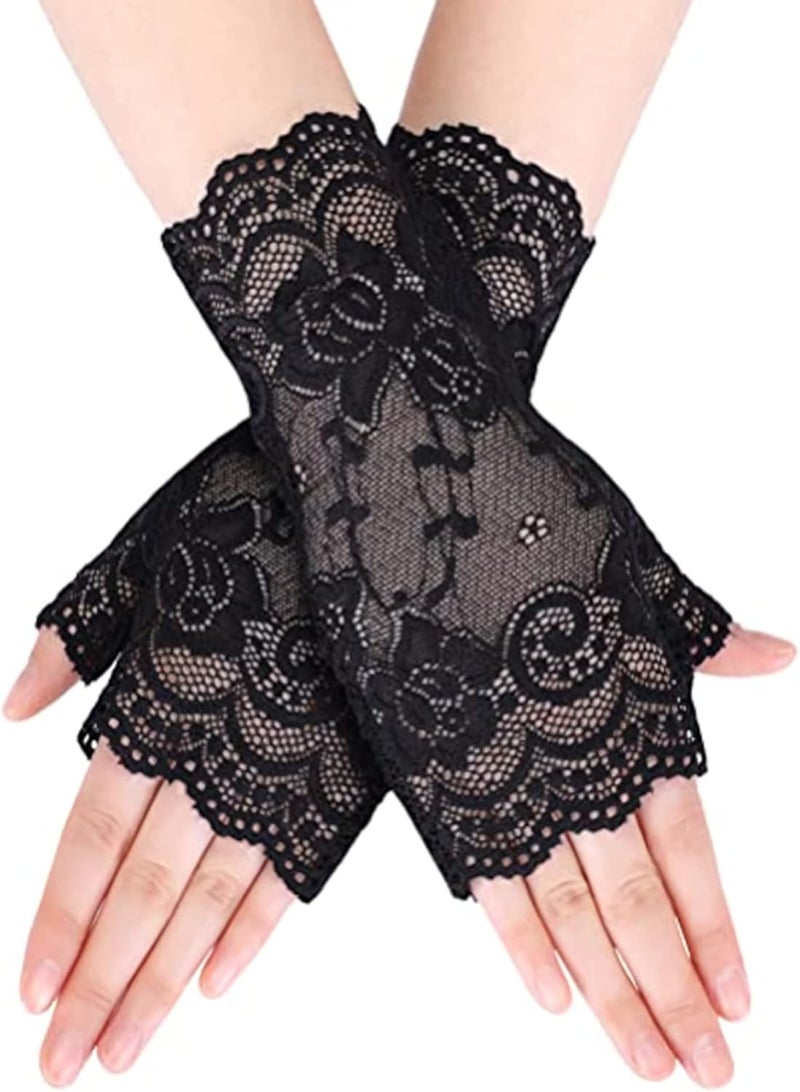 Papoopy Women Gloves for for Wedding, Tea Party, Cosplay, Costume - Image 1